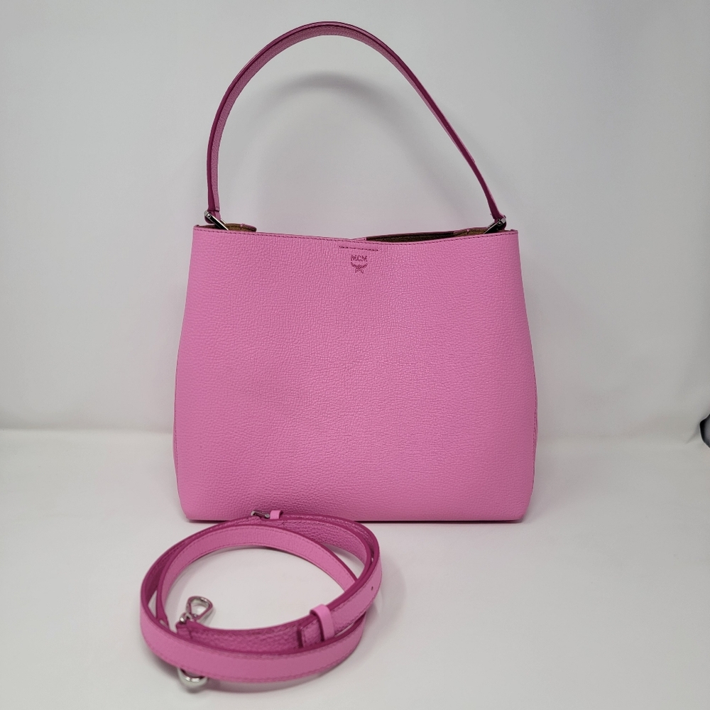 MCM Medium Sarah Grained Leather 2 Way Bag - Picture 12 of 12